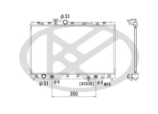 Motora dzesēsanas radiators - PL010691