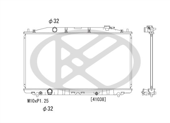 Motora dzesēsanas radiators - PL082841