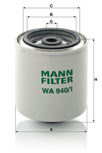 Jäähdytysnestesuodatin - WA 940/1