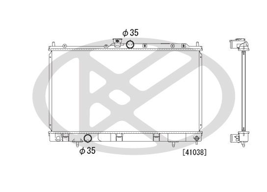 Motora dzesēsanas radiators - PL032011