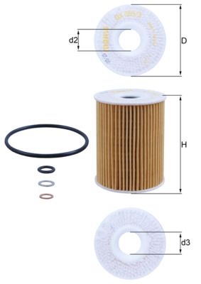 Eļļas filtrs - OX 355/3D