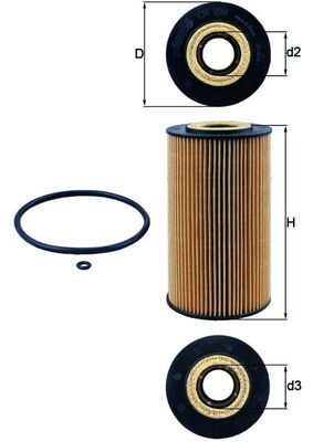 Eļļas filtrs - OX 169D