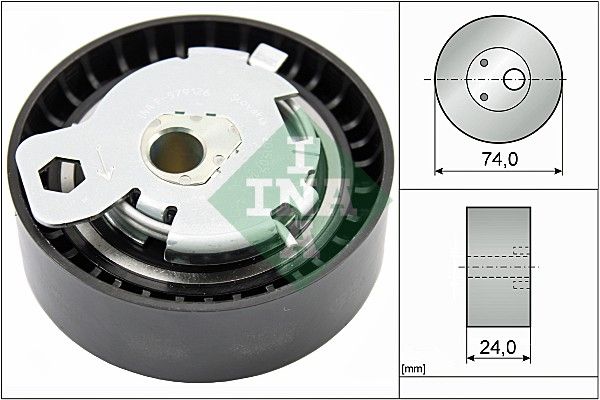 Zobsiksnas spriegotājrullis - 531 0497 10