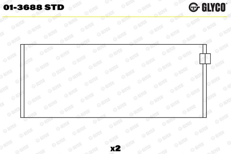 Klaņa apakšējās galvas ieliktnis - 01-3688 STD