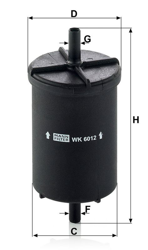 Degvielas filtrs - WK 6012