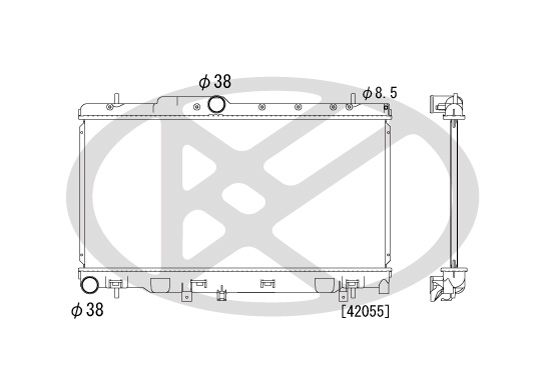 Motora dzesēsanas radiators - PL090866