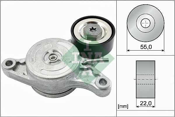 Daudzceliņu siksnas spriegotājrullītis - 534 0420 10