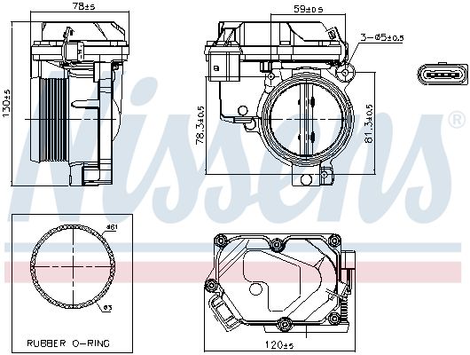 Kaasuläpän kotelo - 955259