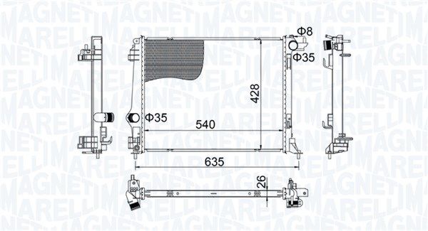 Motora dzesēsanas radiators - 350213207400