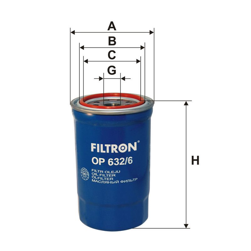 Eļļas filtrs - OP 632/6