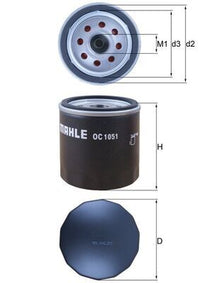 Eļļas filtrs - OC 1051