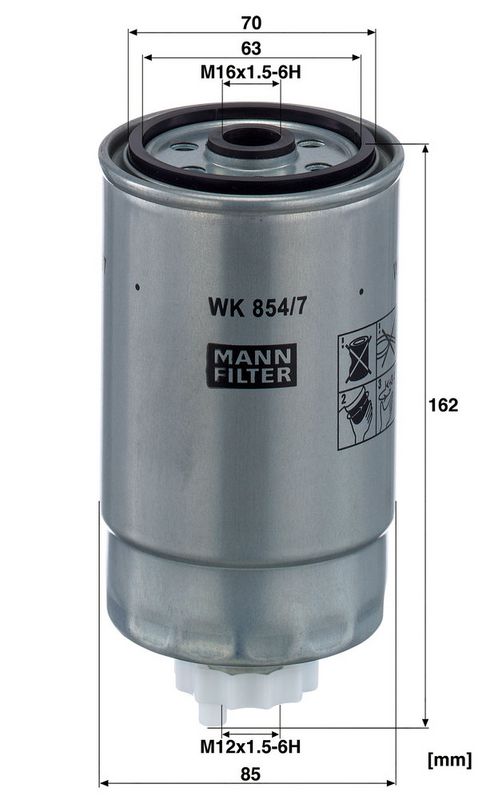 Degvielas filtrs - WK 854/7