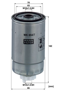 Degvielas filtrs - WK 854/7