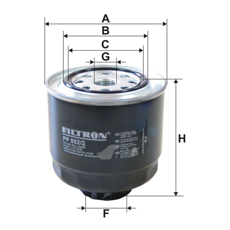 Degvielas filtrs - PP 852/2