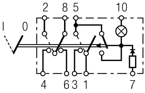 Avārijas gaismas signāla slēdzis - 6HH 007 832-301