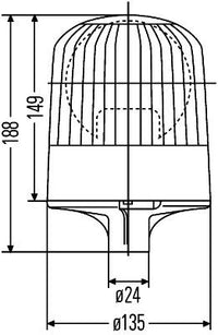 Mirgojošā gaismas signāla lukturis - 2RL 007 551-001