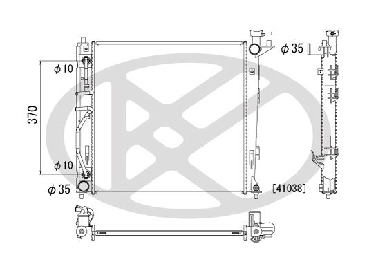 Motora dzesēsanas radiators - PL812556