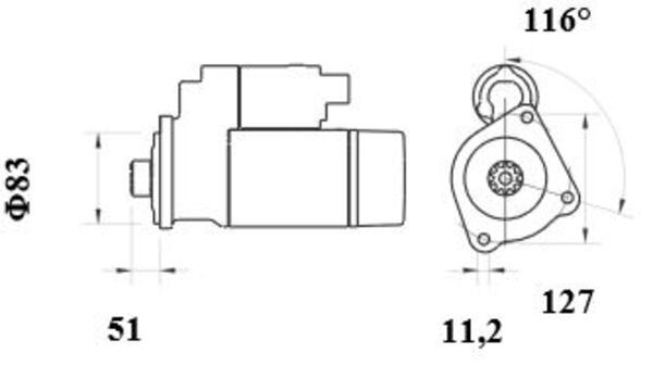 Starteris - MS 891