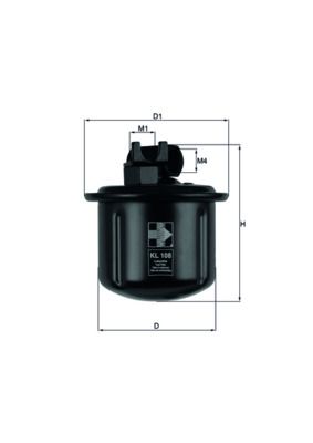 Degvielas filtrs - KL 108