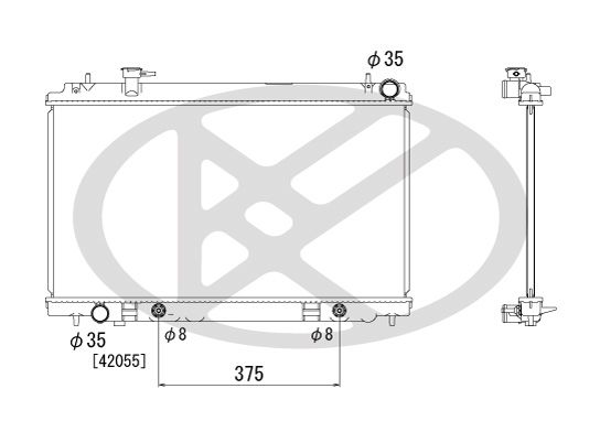 Motora dzesēsanas radiators - PL021569