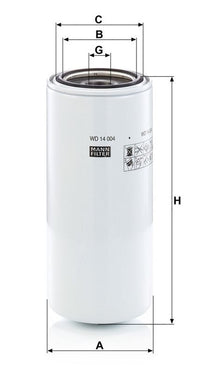 Suodatin, työhydrauliikka - WD 14 004