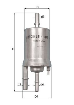 Degvielas filtrs - KL 871