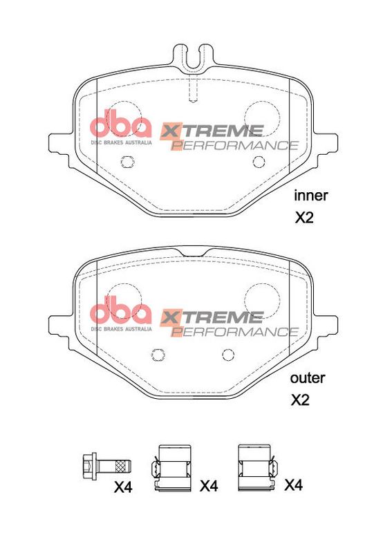 Brake Pads Xtreme Performance | Rear Axle - DB15266XP