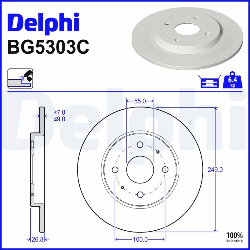 Jarrulevy - BG5303C