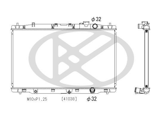 Motora dzesēsanas radiators - PL083162