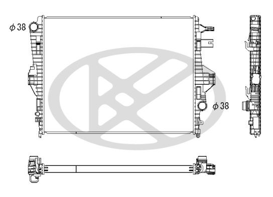 Motora dzesēsanas radiators - PL453456