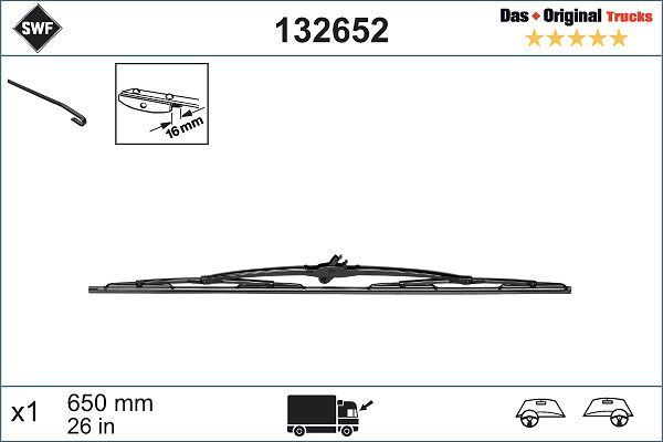 Stikla tīrītāja slotiņa - 132652