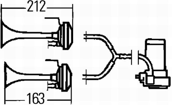 Äänitorvi, fanfaari - 3PB 003 001-651