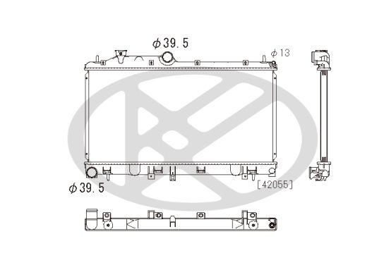 Motora dzesēsanas radiators - PL092622