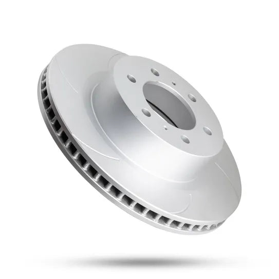 Slotted Geomet Coated Rotor (6 Slot) - Front Left - 6202618SGL