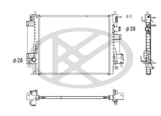 Motora dzesēsanas radiators - PL493550