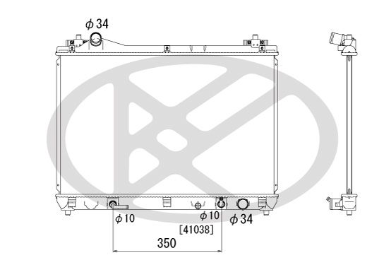 Motora dzesēsanas radiators - PL101992