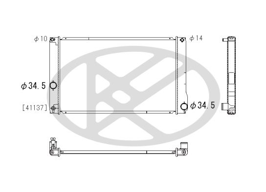 Motora dzesēsanas radiators - PL012295R