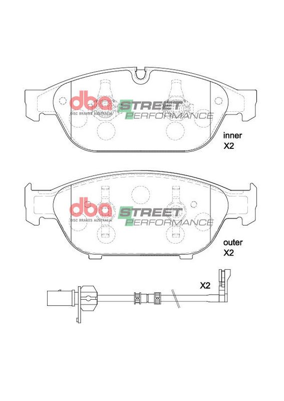Brake Pads Street Performance | Front Axle - DB15262SP