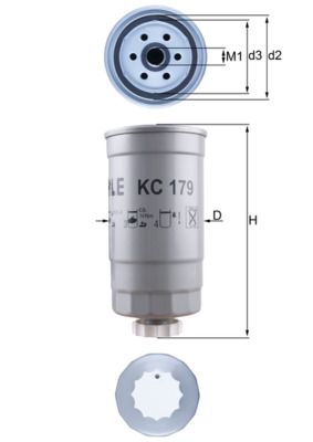 Degvielas filtrs - KC 179