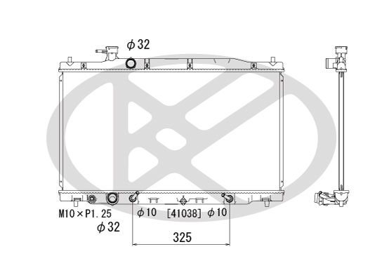 Motora dzesēsanas radiators - PL082124