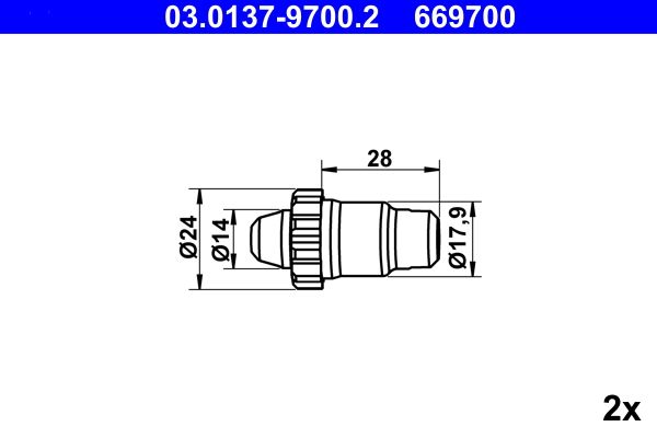 Piederumu komplekts, Stāvbremzes mehānisma bremžu loks - 03.0137-9700.2