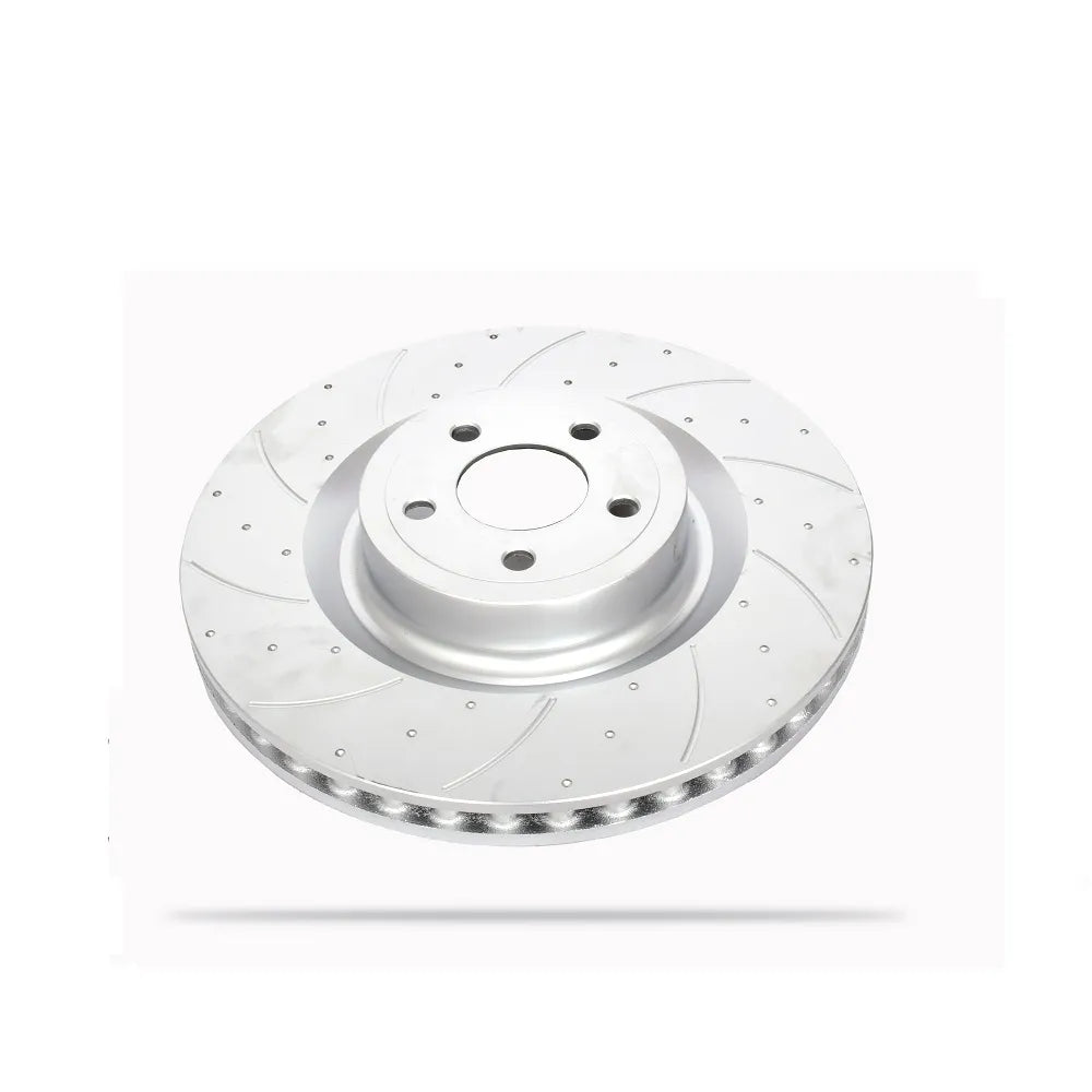 Pedders Slotted & Dimpled Geomet Coated Rotor - 6560087SGL
