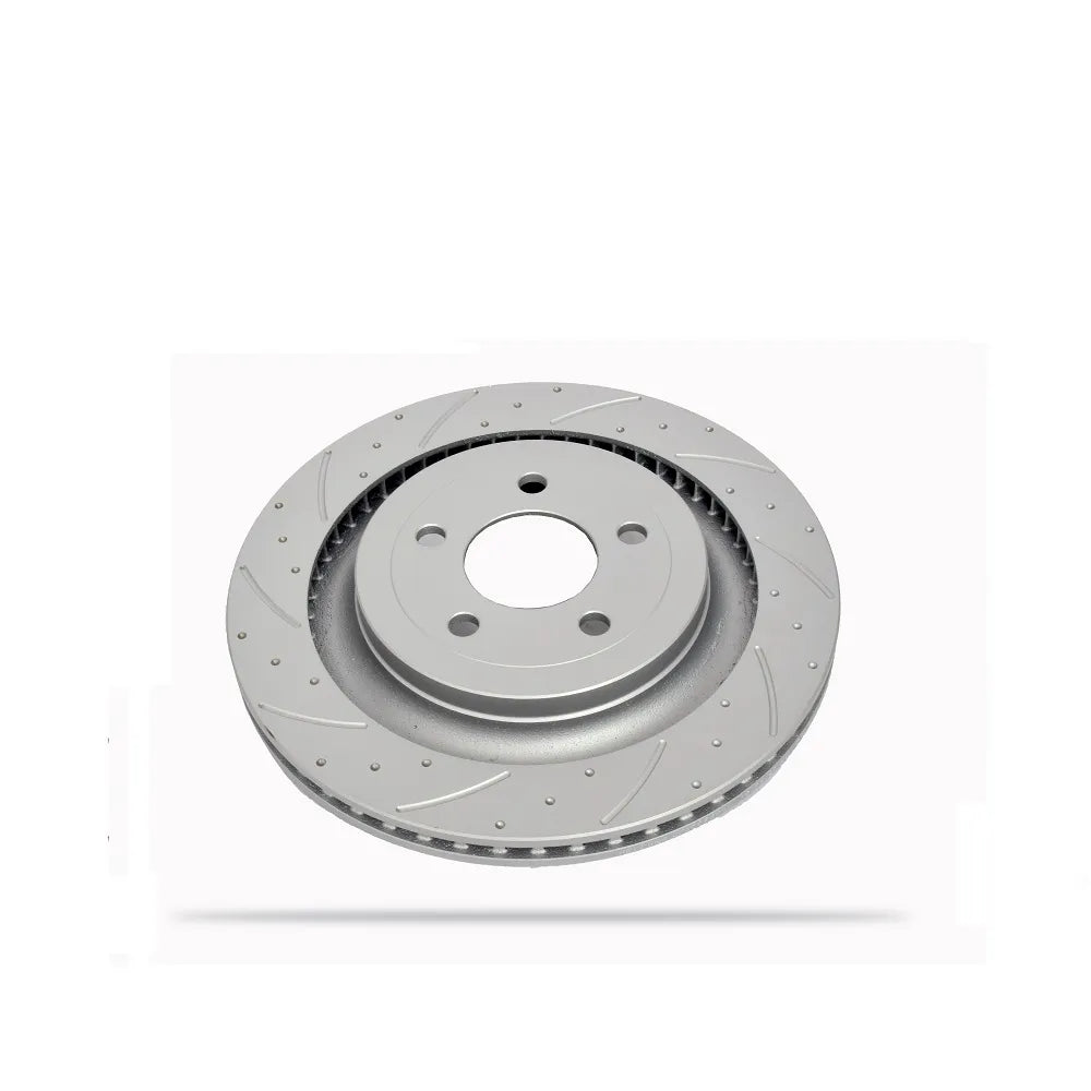 Pedders Slotted & Dimpled Geomet Coated Rotor - 6560088SGL
