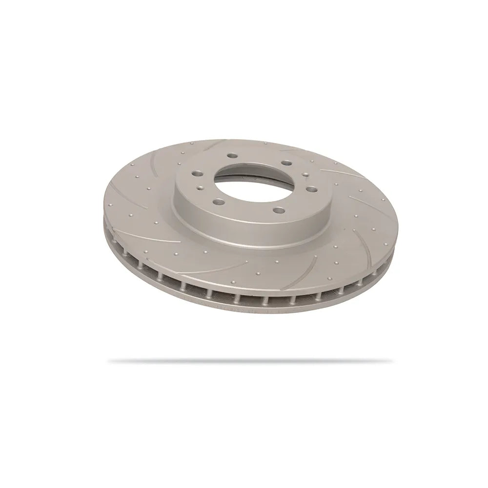 Pedders Slotted & Dimpled Geomet Coated Rotor - 6560089SGL