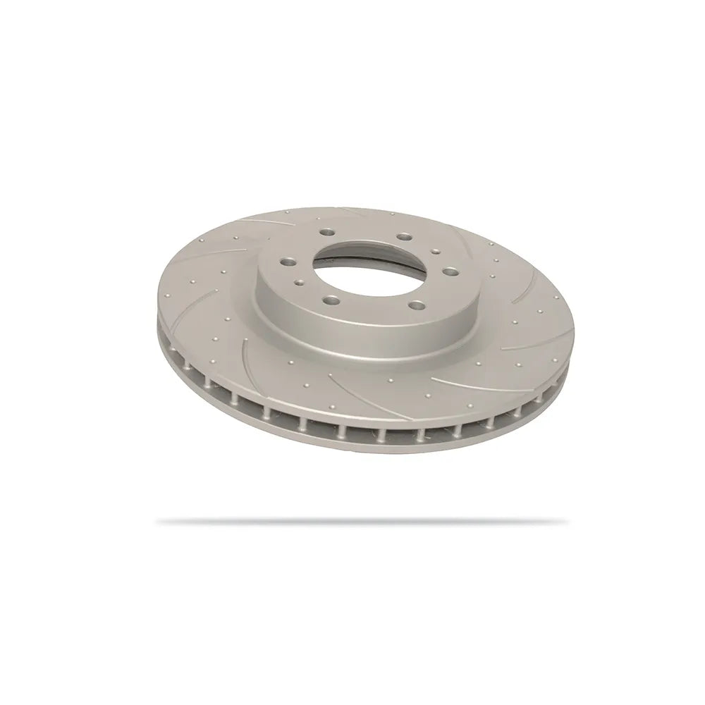 Pedders Slotted & Dimpled Geomet Coated Rotor - 6560089SGR