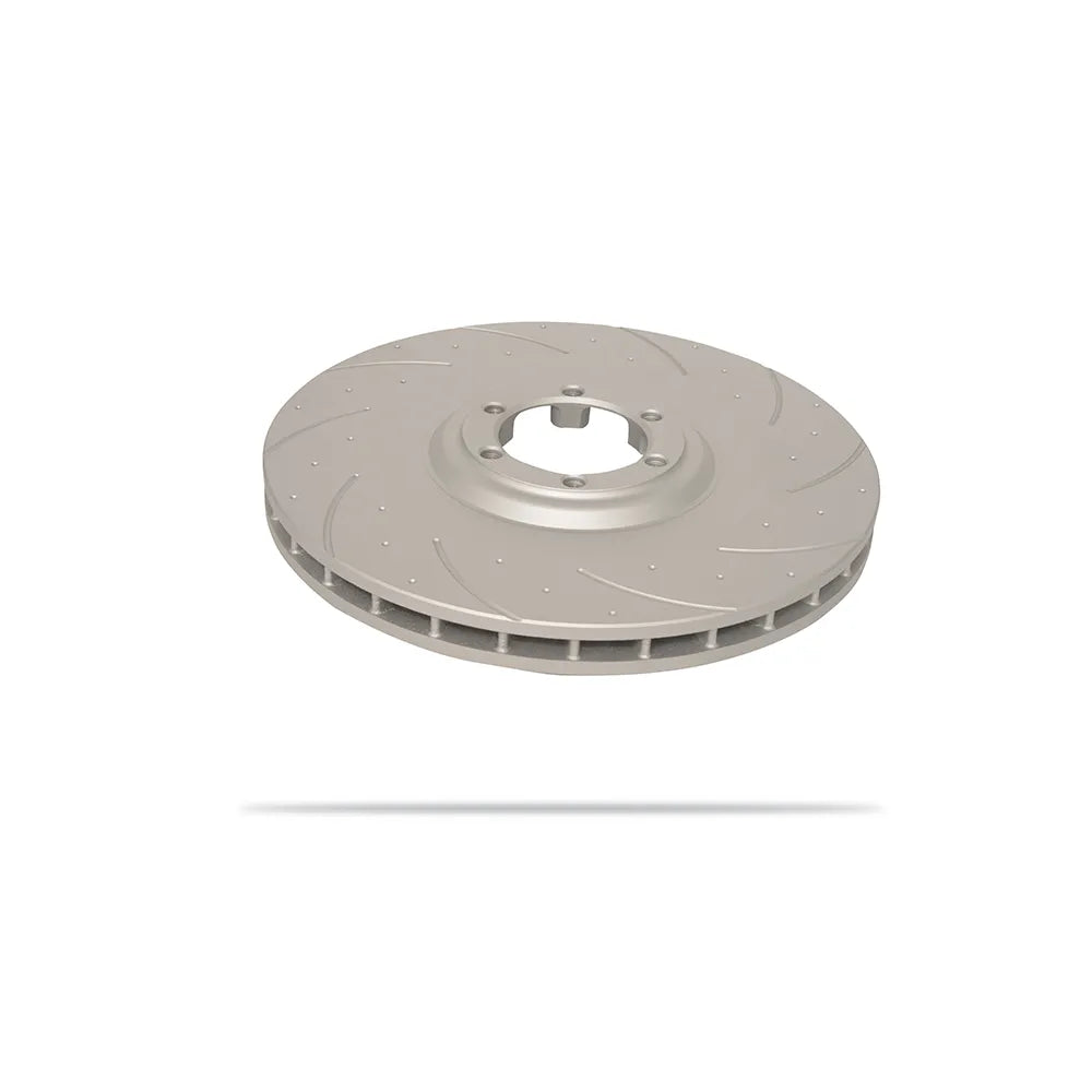 Pedders Slotted & Dimpled Geomet Coated Rotor - 6560090SGL