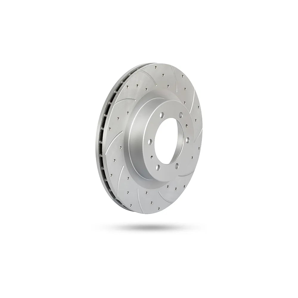Pedders Slotted & Dimpled Geomet Coated Rotor - 6560091SGR