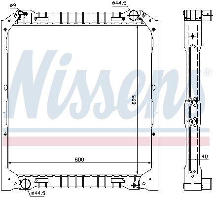 Motora dzesēsanas radiators - 62349A