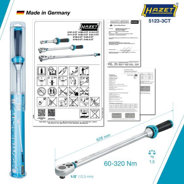 Griezes momenta mērīšanas instrumenti - 5123-3CT