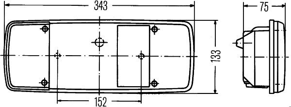 Aizmugurējais lukturis - 2SK 003 567-651